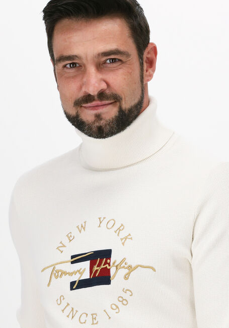 Nicht-gerade weiss TOMMY HILFIGER Rollkragenpullover ICON STRUCTURE ROLL NECK - large