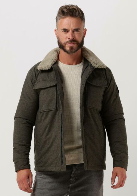 Grüne DSTREZZED Jack CARPENTER WOOL LT. MELANGE - large