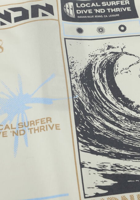 Ecru INDIAN BLUE JEANS T-shirt T-SHIRT INDN BACKPRINT - large