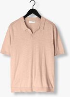 Pfirsich SELECTED HOMME Polo-Shirt SLHBERG LINEN SS KNIT OPEN POLO