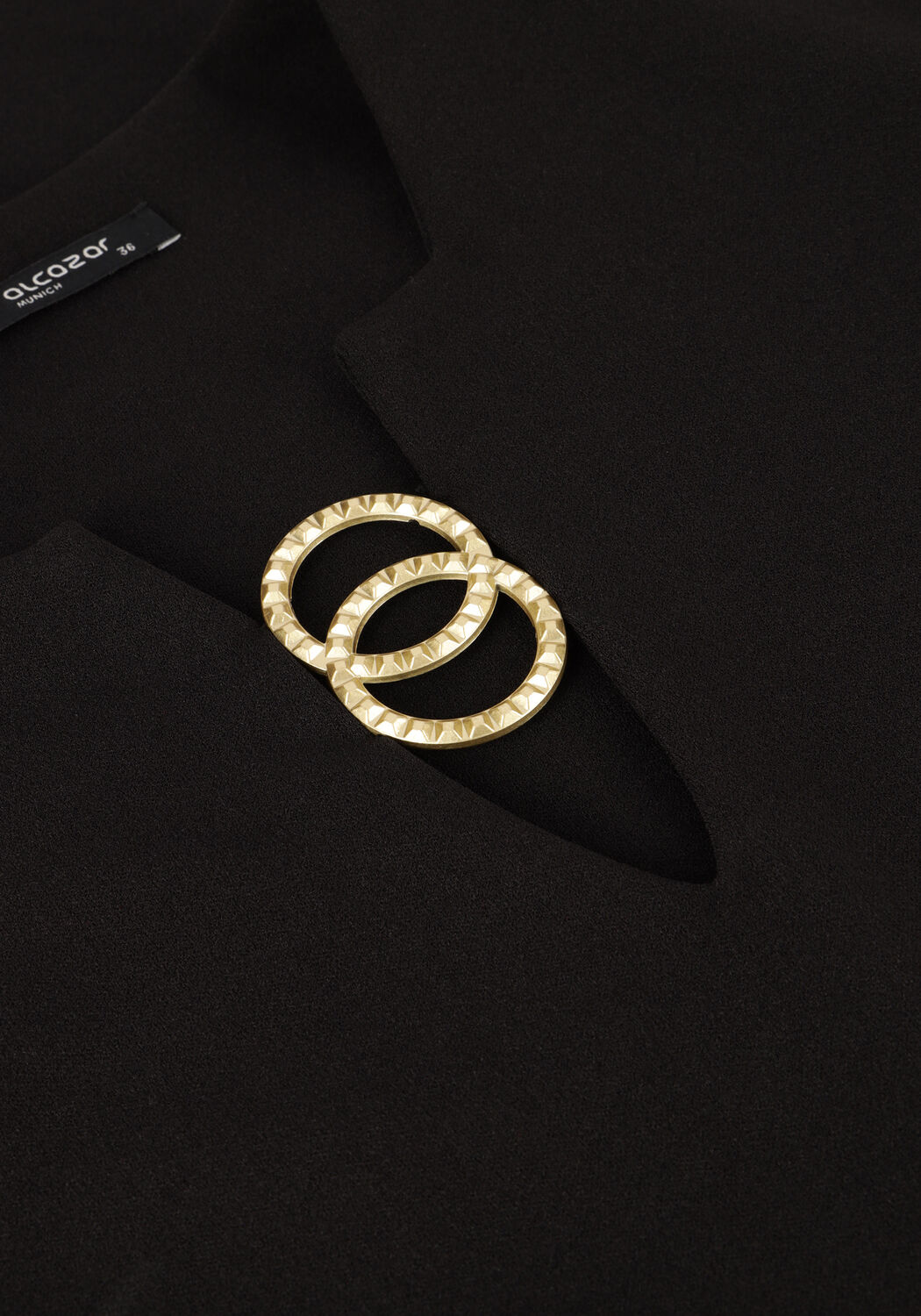 Schwarze ANA ALCAZAR Minikleid DRESS CLASP - large