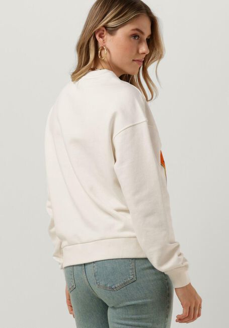 Weiße ALIX THE LABEL Sweatshirt LADIES KNITTED GRAPHIC SWEATER - large