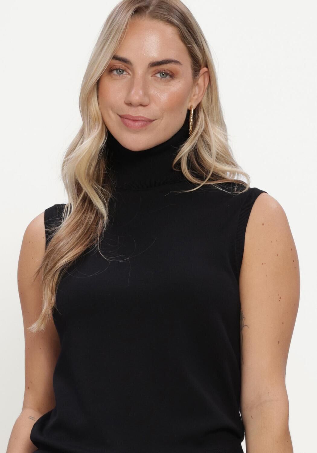 Schwarze SILVIAN HEACH Top SWEATER TURTLENECK LAKOTI - large