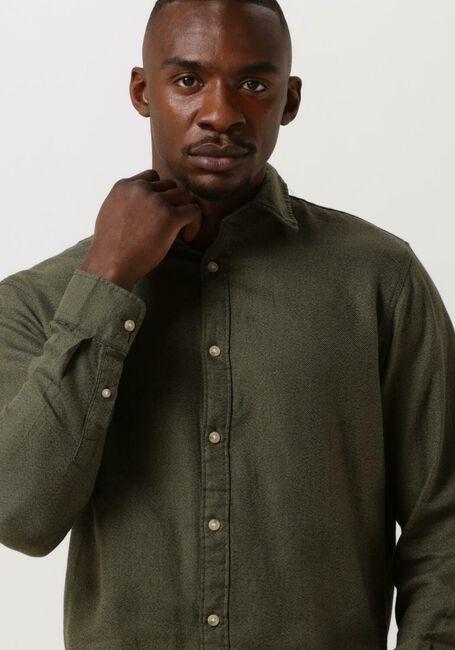 Grüne SELECTED HOMME Casual-Oberhemd SLIMROBIN SHIRT LS W CAMP - large