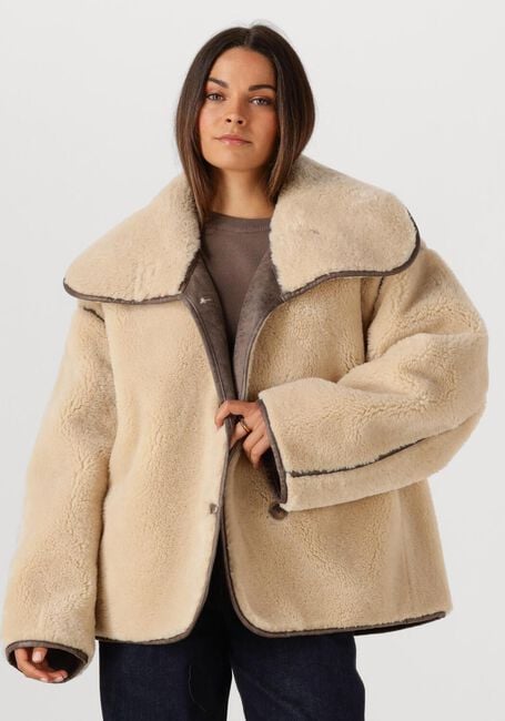 Beige WITHBLACK Teddy-Jacke WBLDAJANA PILE JACKET - large