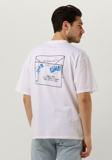 Weiße EDWIN T-shirt POSTAL TS SINGLE JERSEY - large