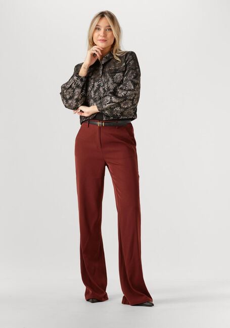 Braune YDENCE Weite Hose PANTS SOLANGE TALL - large
