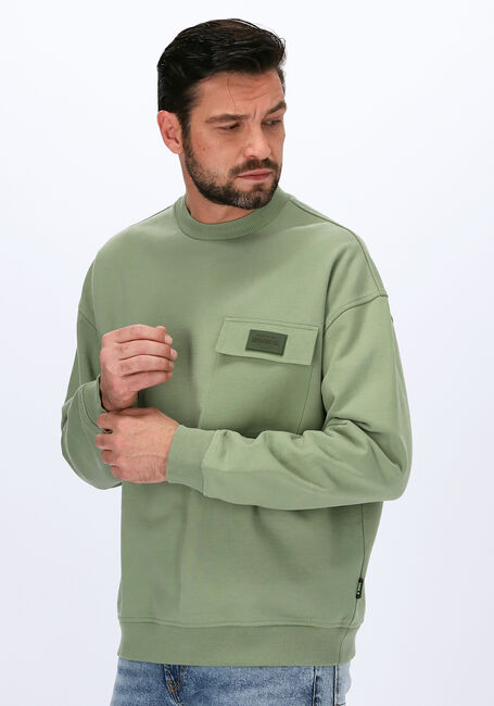 Grüne SCOTCH & SODA Sweatshirt 163931 - LOOSE-FIT FELPA CREWN - large