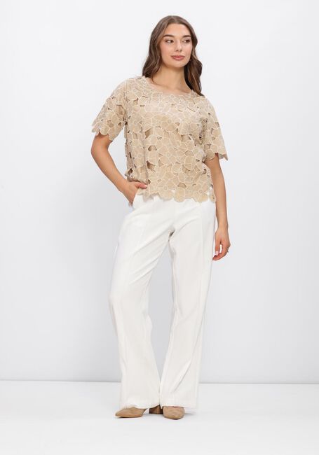 Goldfarbene NUKUS Top OCTAVIA TOP FLOWER - large