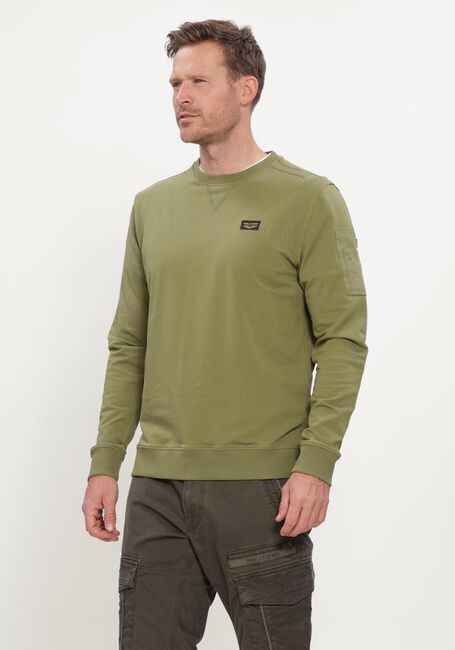 Khaki PME LEGEND Sweatshirt CREWNECK AMERICAN CLASSIC - large