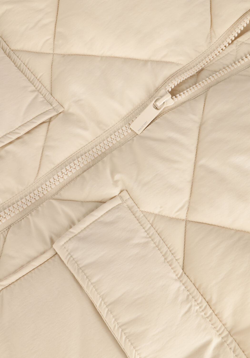 Sand SELECTED WOMEN Wattierte Jack HEIDI PUFFER JACKET - large