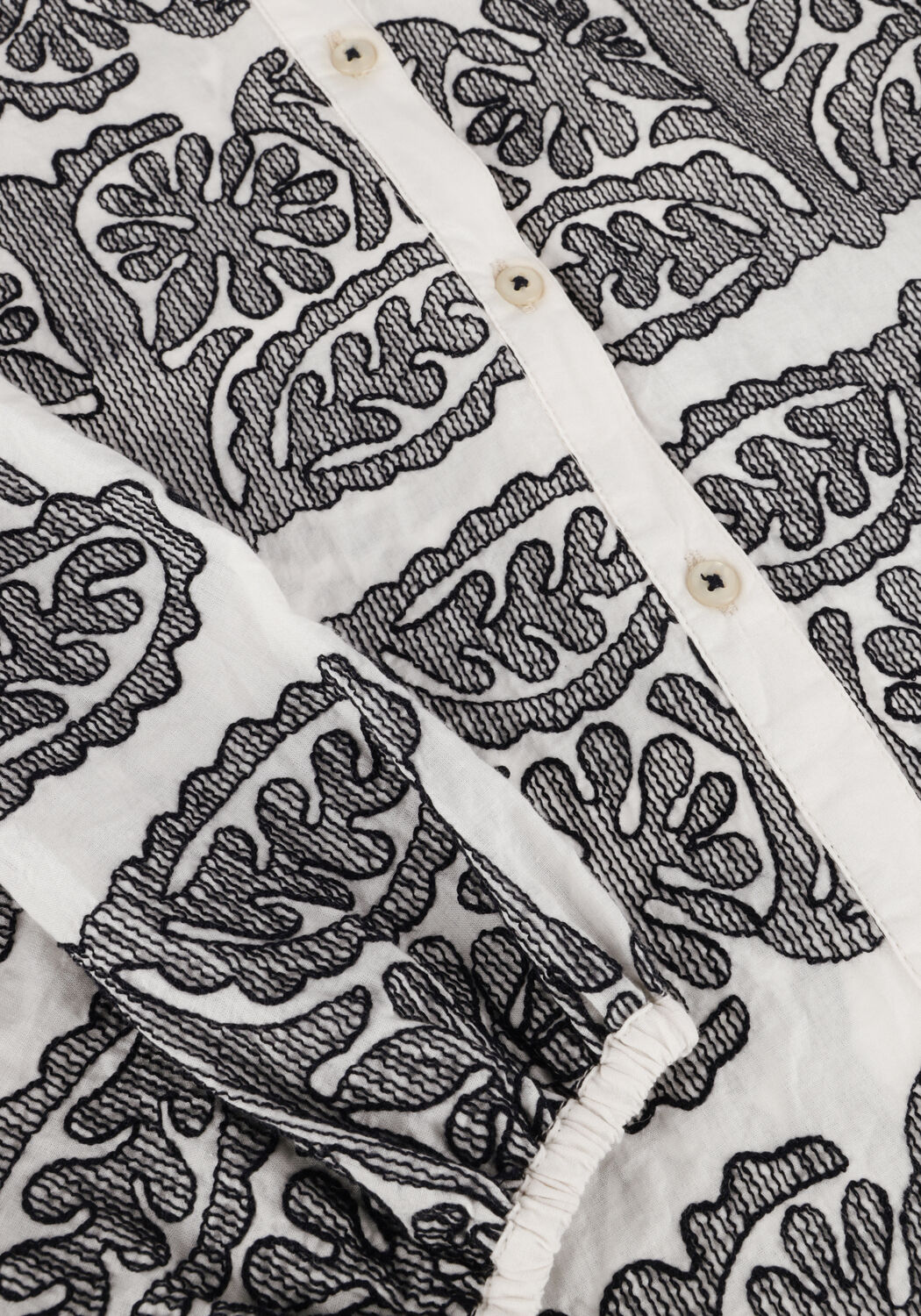 Ecru SUMMUM Blusen LONGSLEEVE BOUSE TILE EMBROIDERY - large