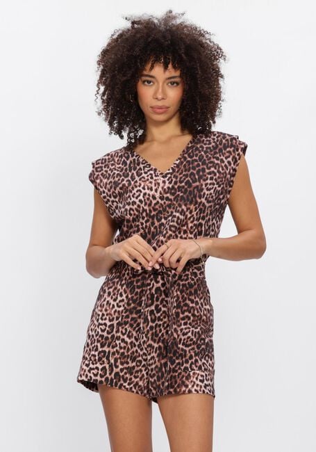 Braune STUDIO ANNELOES Top Leone leopard vneck top - large