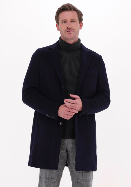 Dunkelblau PROFUOMO Mäntel OUTERW LONG COAT KNIT NAVY - large