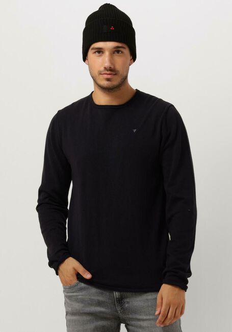 Graue PURE PATH Pullover FLAT KNITTED SHIRT WITH SMALL LOGO ON CHEST - large