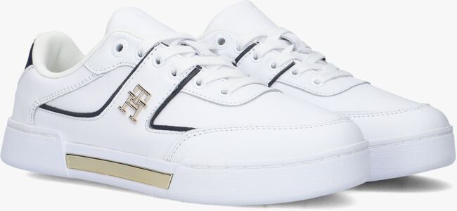 Weiße TOMMY HILFIGER Sneaker low TH PREP COURT - large