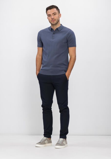 Blaue GENTI Polo-Shirt POLO 2 BUTTON SS 1260 - large