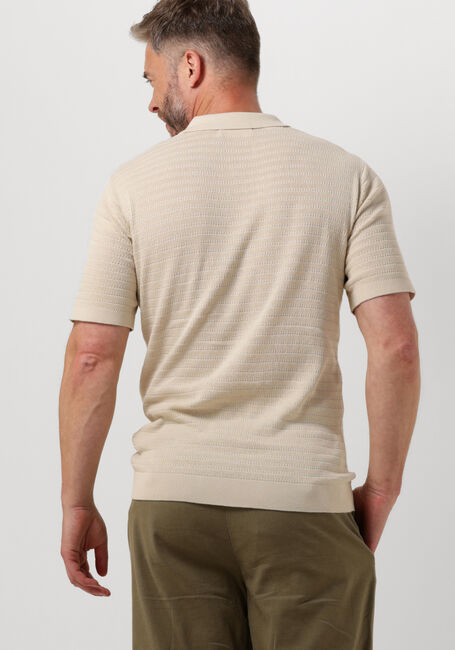 Sand SELECTED HOMME Polo-Shirt SLHOWEN SS KNIT POLO B - large