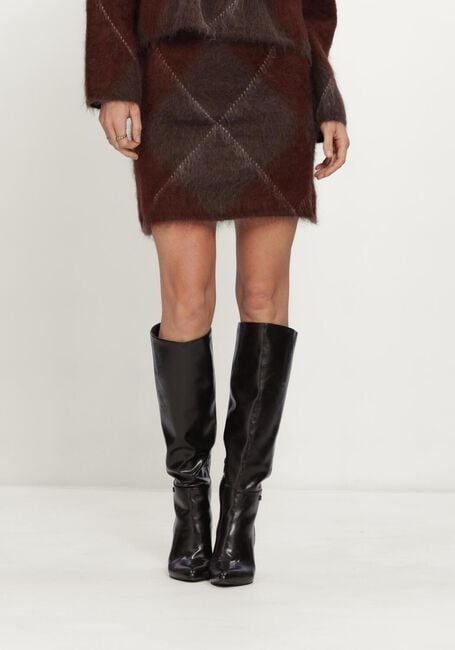 Braune Y.A.S. Minirock YASARGY HW MOHAIR BLEND KNIT SKIRT - large