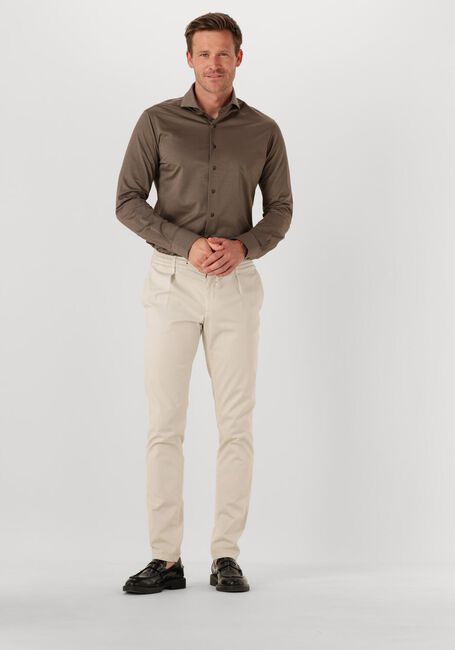 Braune PROFUOMO Klassisches Oberhemd SHIRT X-CUTAWAY SF JAPANESE KNITTED - large