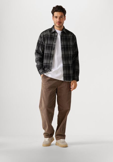 Schwarze SELECTED HOMME Casual-Oberhemd SLHREG-OWEN FLANNEL MIX SHIRT - large