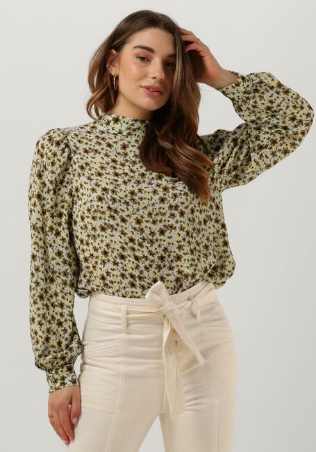 Grüne MSCH COPENHAGEN Blusen ADALIA RIKKELIE TOP AOP - large