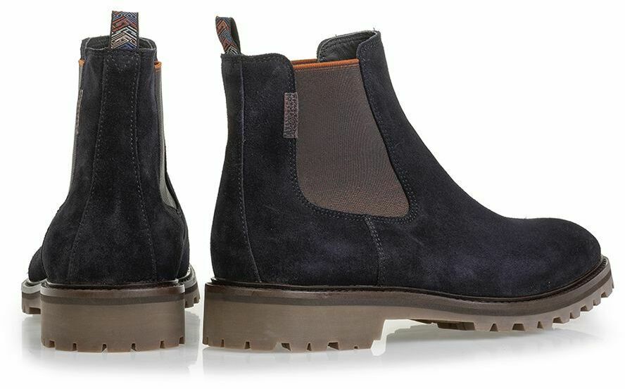 Blaue FLORIS VAN BOMMEL Ankle Boots SFM-60018 STURDI - large