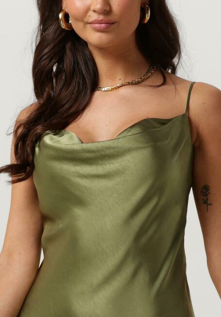 Grüne NOTRE-V Maxikleid SATIN STRAP DRESS - large