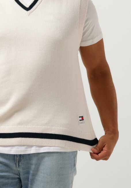 Nicht-gerade weiss TOMMY JEANS Spencer TJM REG CONTRAST TIPPING VEST - large