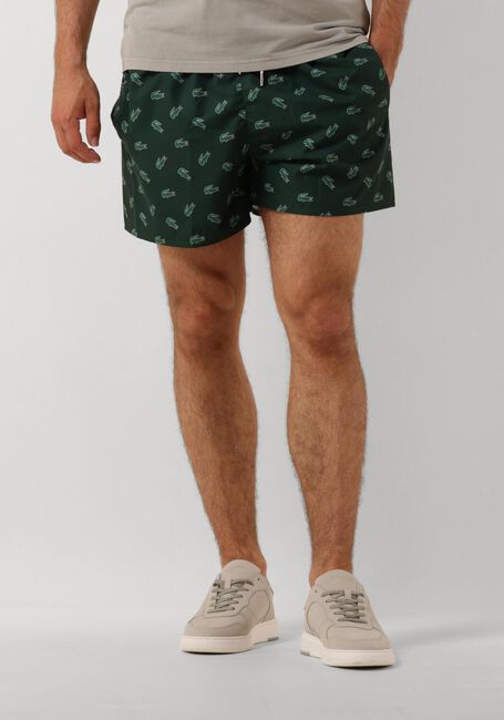 Grüne LACOSTE Badehosen 1HM1 MEN'S SWIMMING TRUNKS - large