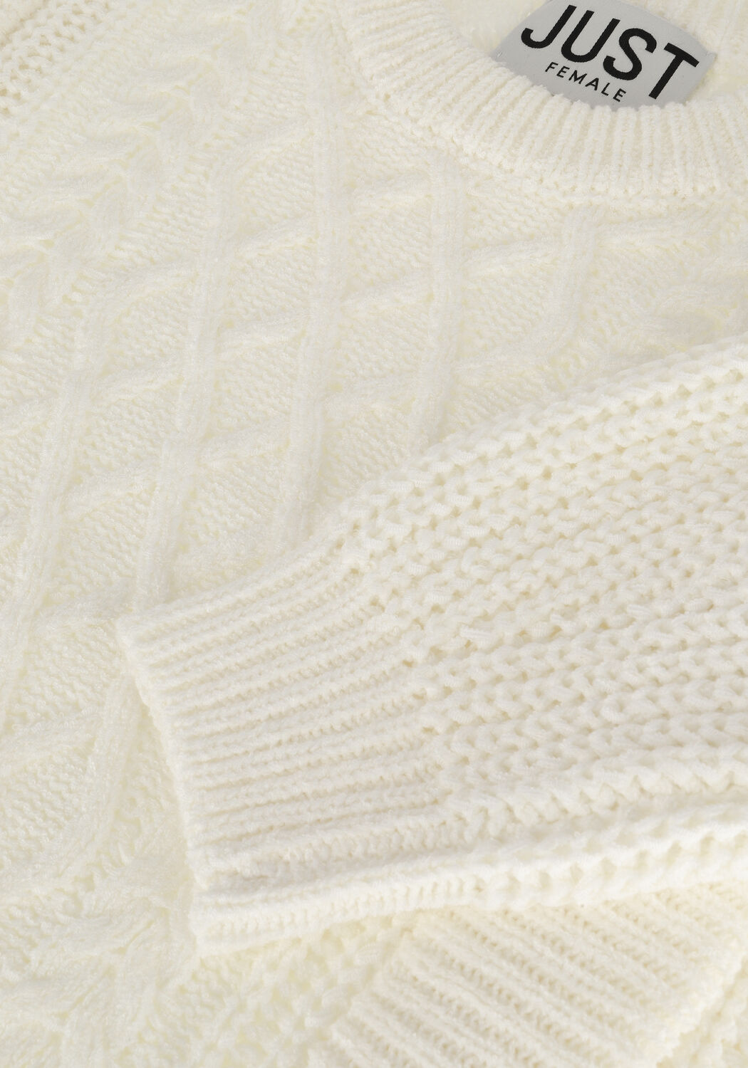 Beige JUST FEMALE Pullover MIGHTY KNIT - large