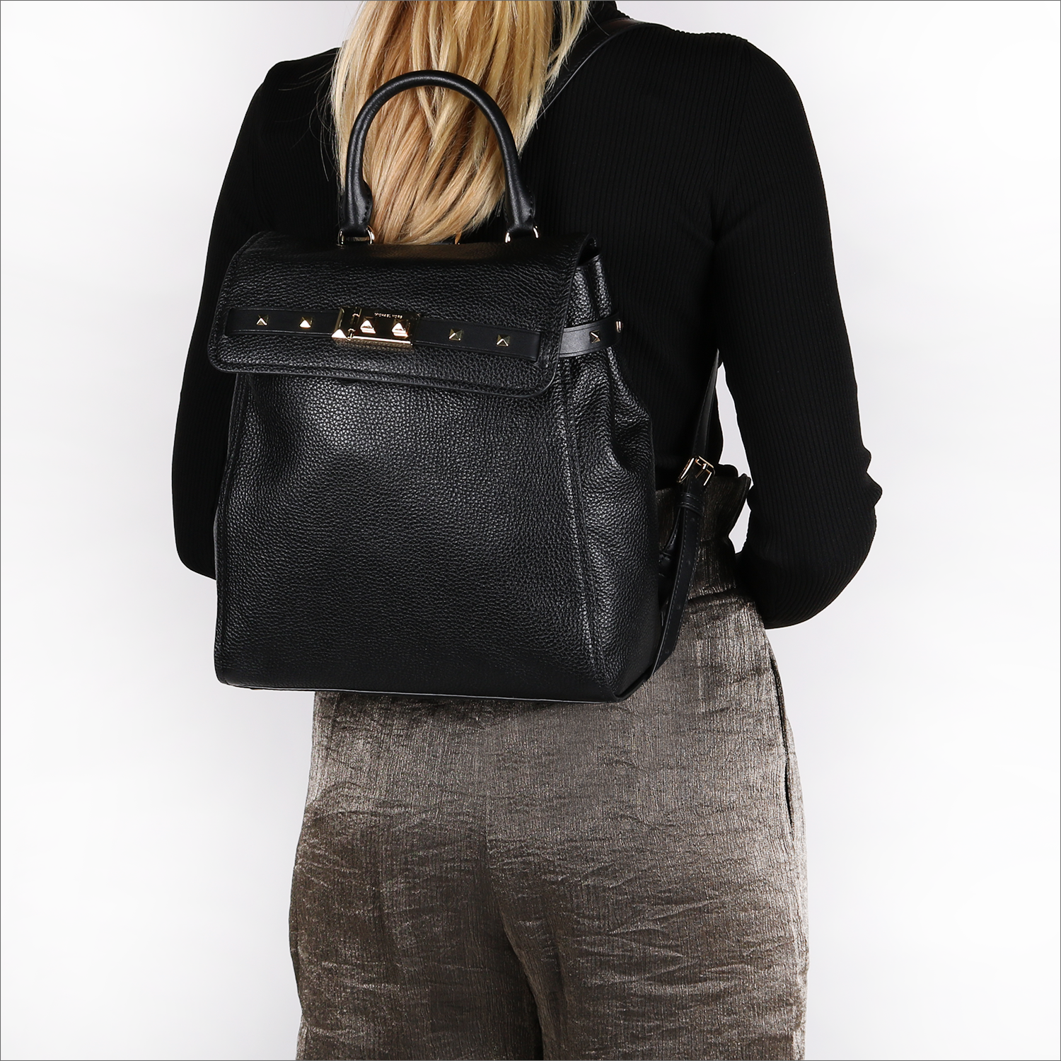 Schwarze Michael Kors Rucksack Md Backpack Omoda