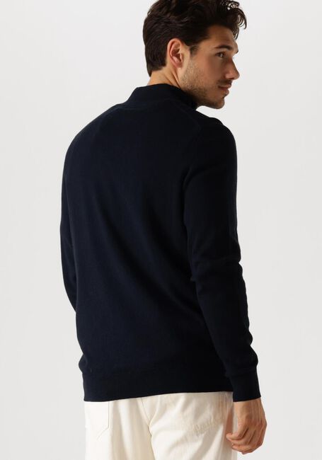Dunkelblau LYLE & SCOTT Pullover COTTON MERINO QUARTER ZIP JUMPER - large