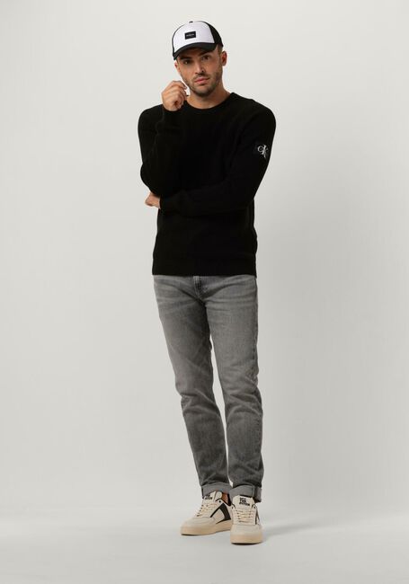 Schwarze CALVIN KLEIN Sweatshirt BADGE EASY SWEATER - large