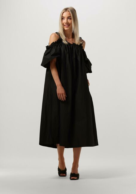 Schwarze OBJECT Midikleid OBJCARLA S/S DRESS 127 - large