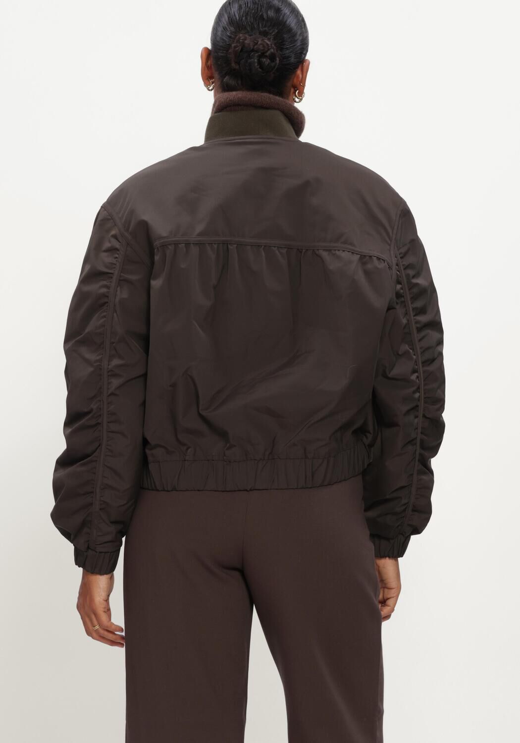 Braune MSCH COPENHAGEN Jack MSCHKOSHER BOMBER JACKET - large