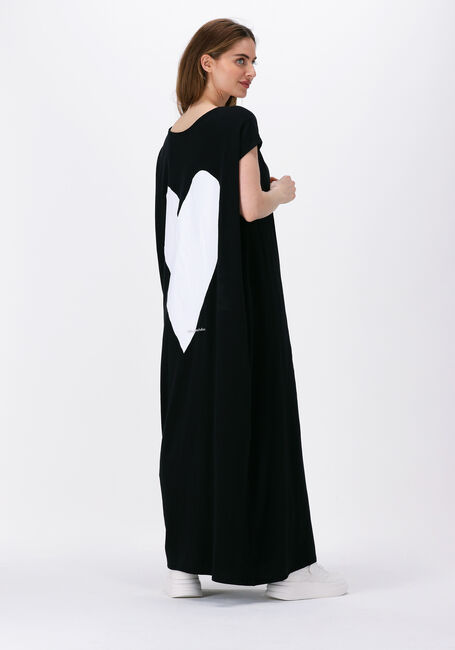 Schwarze 10DAYS Maxikleid MAXI TEE DRESS HEART - large