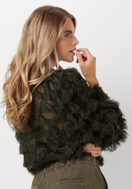 Olive NUKUS T-shirt JADE TOP - large