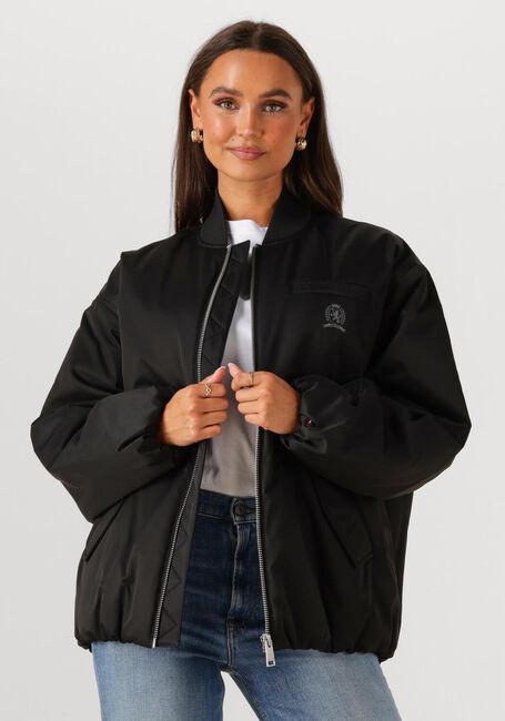 Schwarze TOMMY JEANS Jack TJW LONGLINE BOMBER JACKET - large