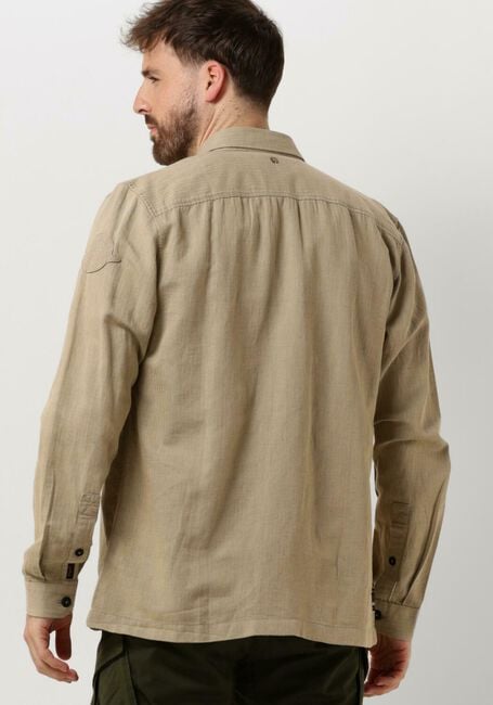 Beige PME LEGEND Casual-Oberhemd LONG SLEEVE SHIRT CTN/LINEN 2 TONE HERRINGBONE - large