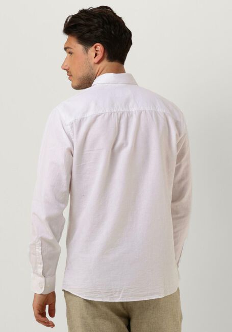 Weiße SELECTED HOMME Klassisches Oberhemd SLHSLIMNEW-LINEN SHIRTS LS CLASSIC W - large
