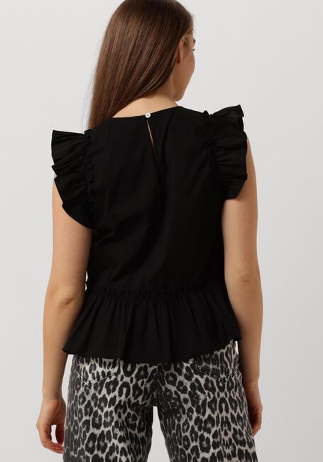Schwarze CO'COUTURE Top ELLIE FRILL TOP - large