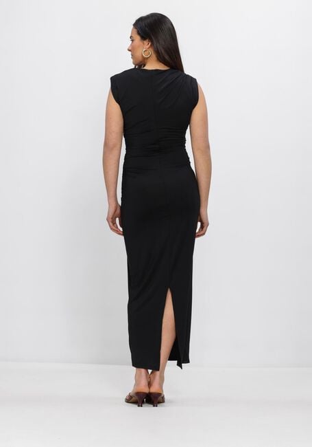 Schwarze ROSEMUNDE Maxikleid BILLIE SL LONG DRAPE DRESS - large