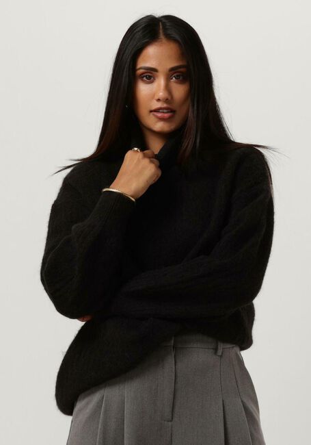 Schwarze MSCH COPENHAGEN Rollkragenpullover MSCHELISIA NENAYA R PULLOVER - large