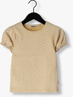 Gelbe MOODSTREET T-shirt GIRLS T-SHIRT FLOWER JACQUARD - medium