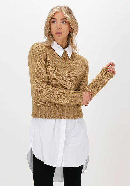 Beige VANILIA Pullover SMALL BUTTON - large