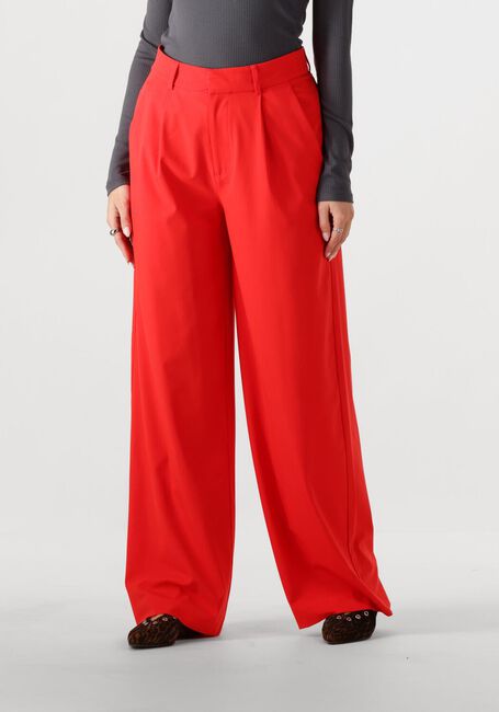 Rote ALIX THE LABEL Hose LADIES WOVEN PLEAT PANTS - large