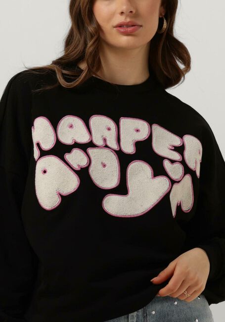 Schwarze HARPER & YVE Sweatshirt LOGO-SW - large