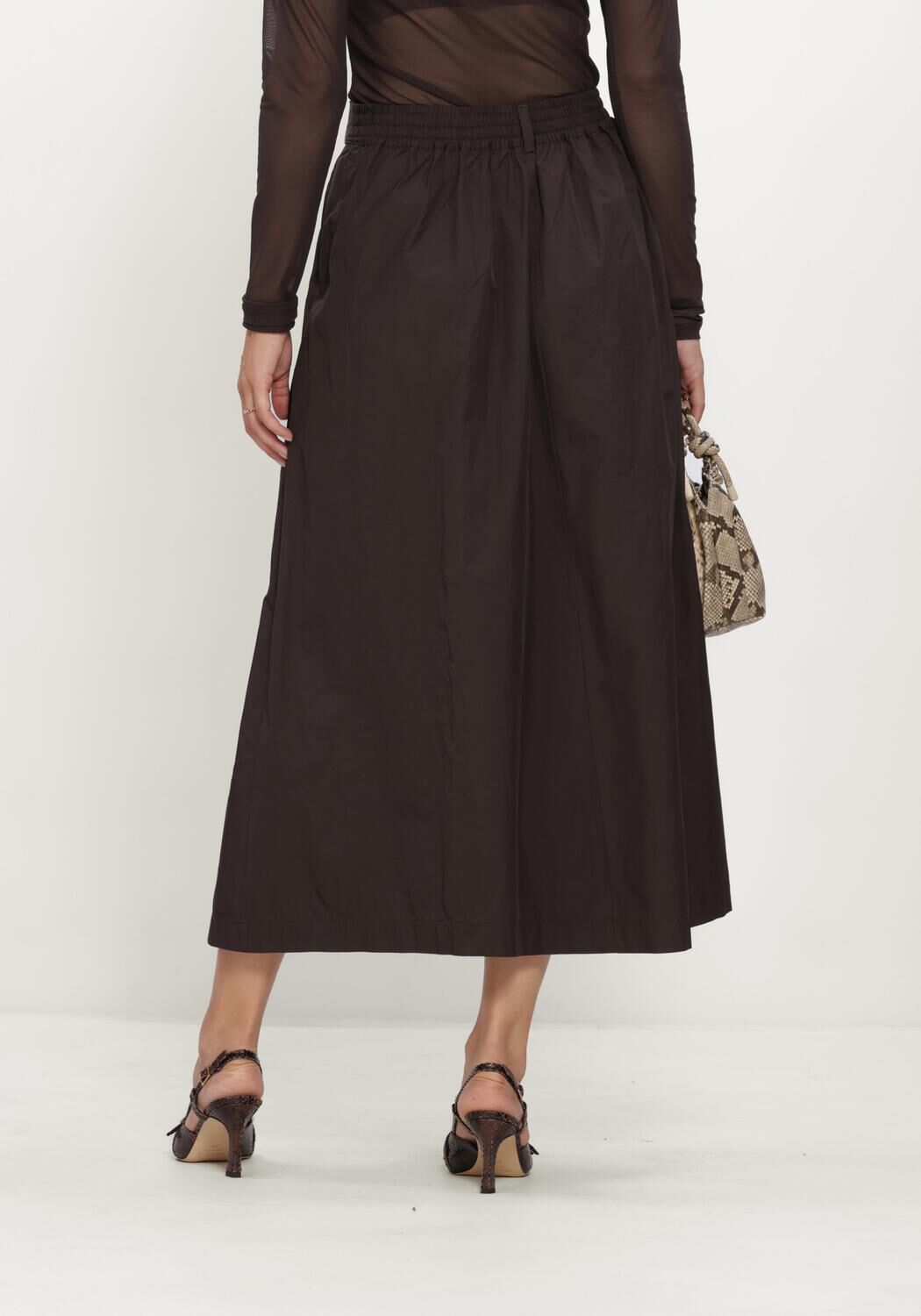 Braune SUMMUM Maxirock SKIRT TAFT LIGHT - large