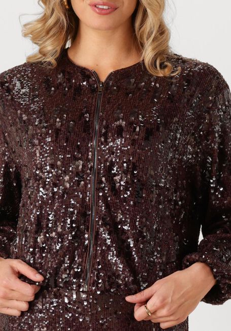 Braune CO'COUTURE Jack SOPHIECC SEQUIN BALLOON JACKET - large